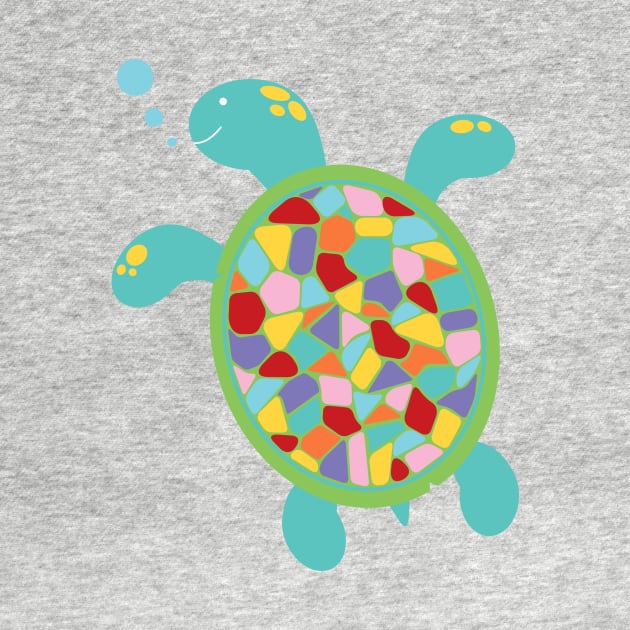 Rainbow turtle by creativemonsoon